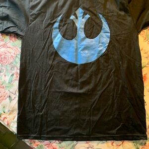 Star Wars theme Men’s Black Short Sleeve T-Shirt Size Large